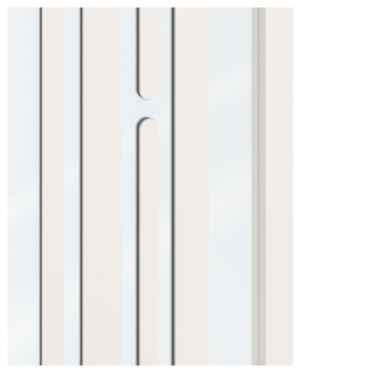 Binnendeur Skantrae SSL 14624 Blank Glas Wit Gelakt